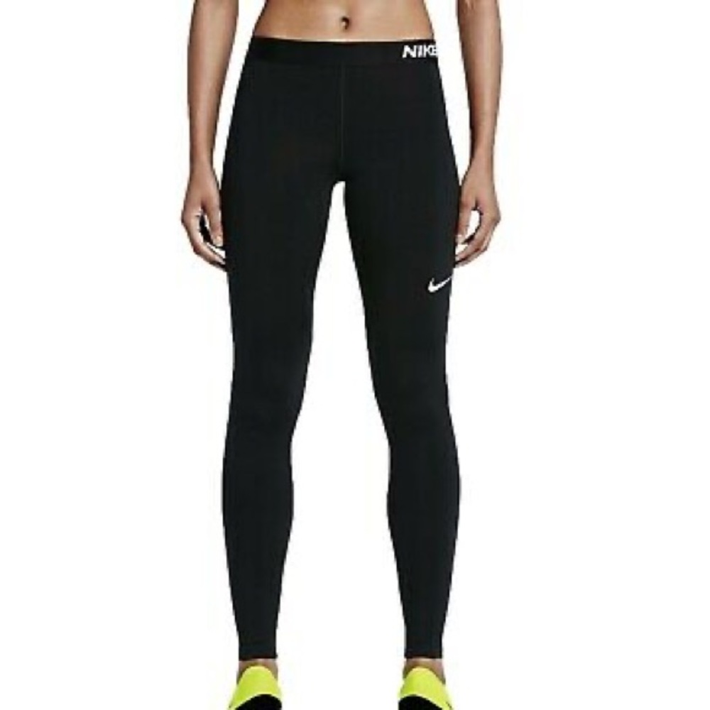 Nike Women's Pro Warm Tight Black/White Size Medium